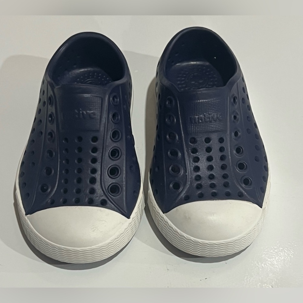 Native Jefferson Mules in Navy and White